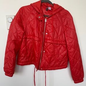 Cropped puffer jacket